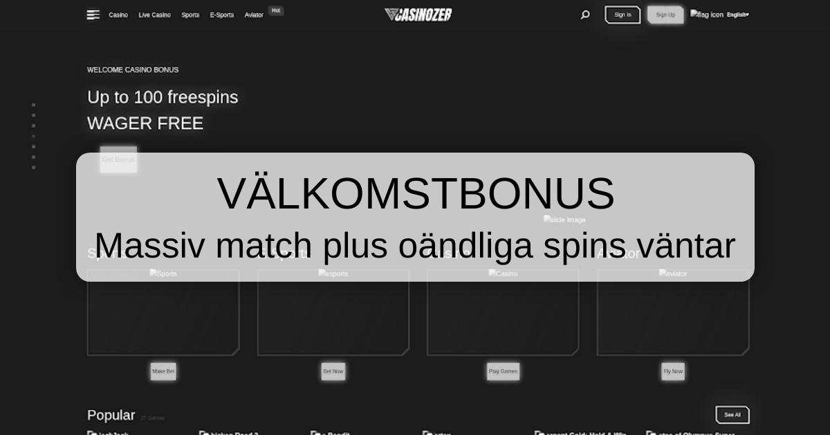 Casinozer Casino Sverige